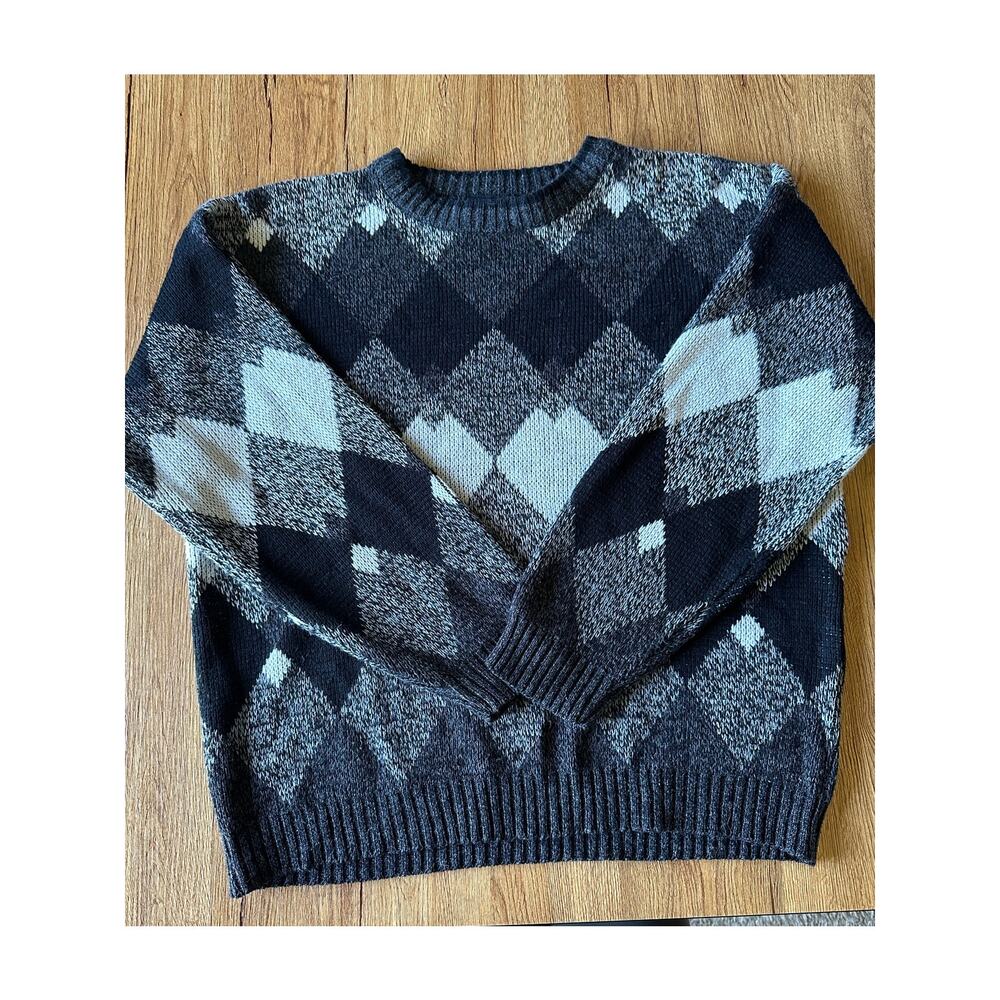 Puritan Vintage Argyle Sweater Size Large - Picture 1 of 4
